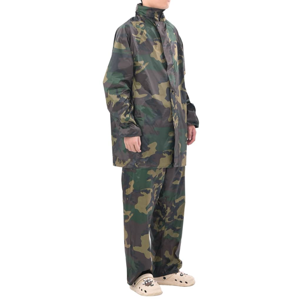 Terno de chuva camuflagem xl