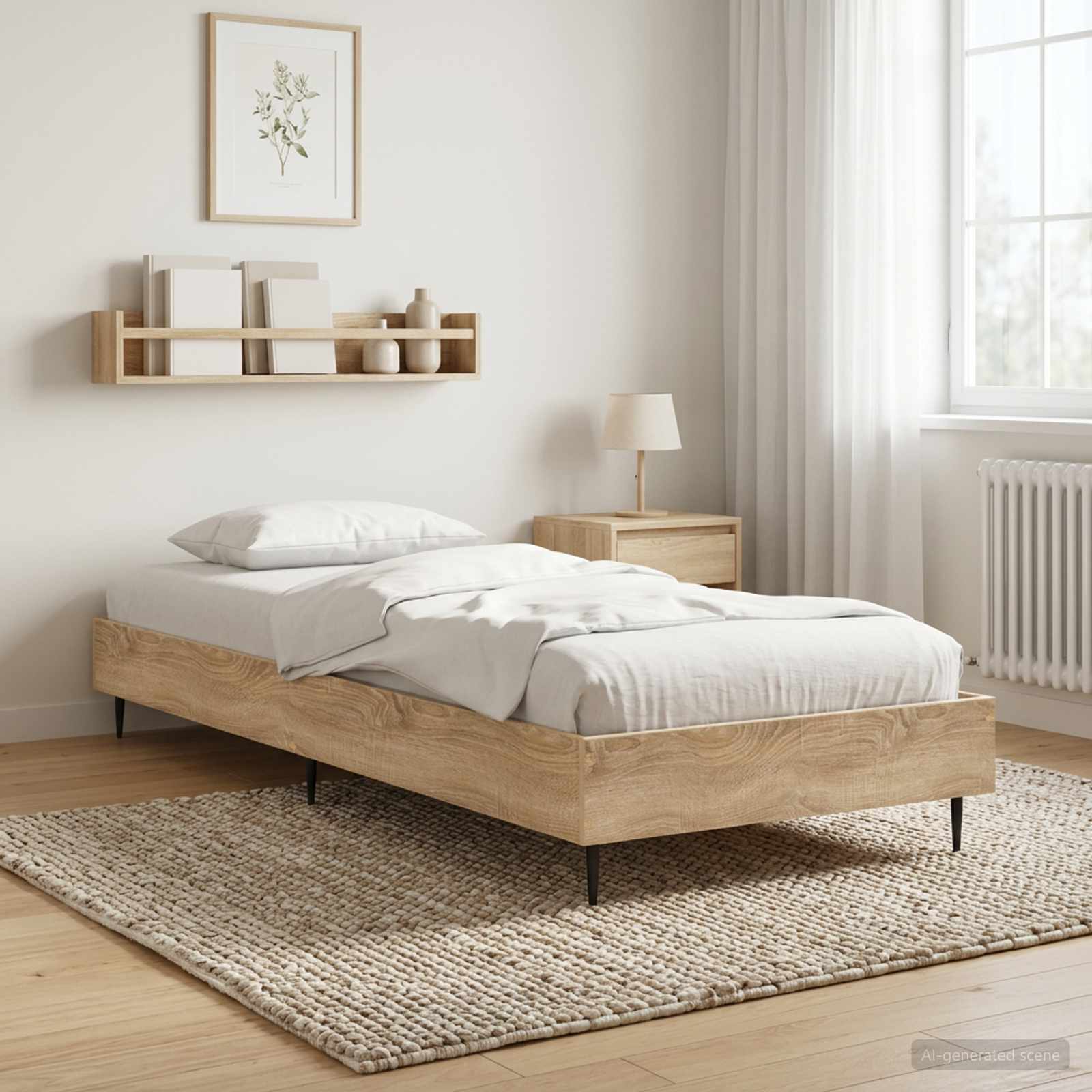 Estrutura da cama carvalho sonoma 80 x 200 cm