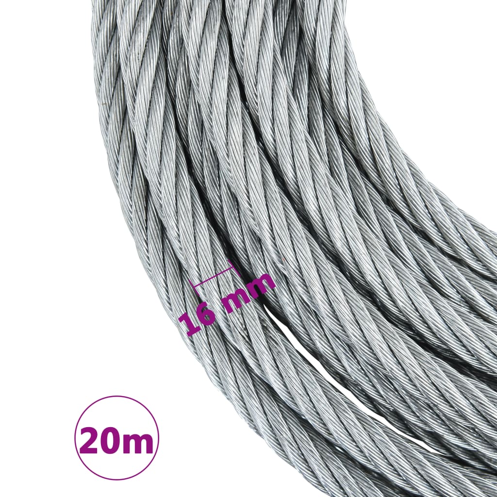 Cabo de aço 3200 kg 20 m