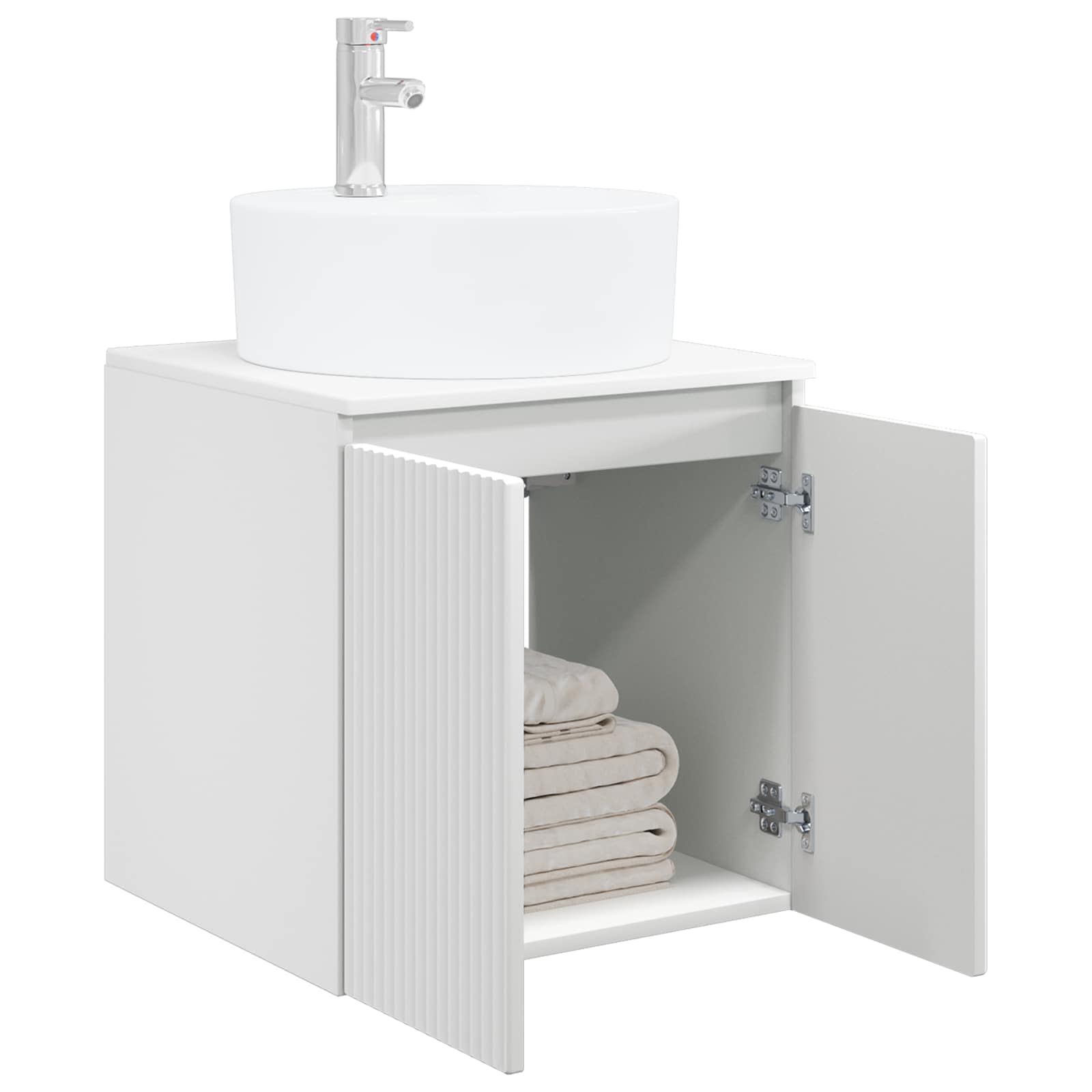 Vaidade com pia suspensa branco 49,5 x 44,5 x 65 cm