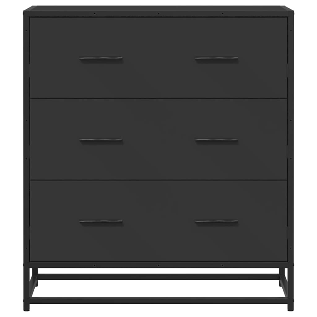 Aparador 68x35x76 cm derivados de madeira/metal preto