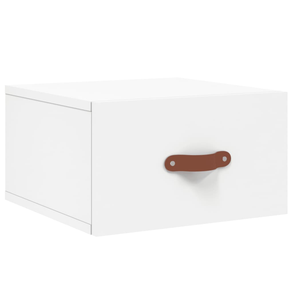 Mesa de cabeceira montagem na parede 35x35x20 cm branco