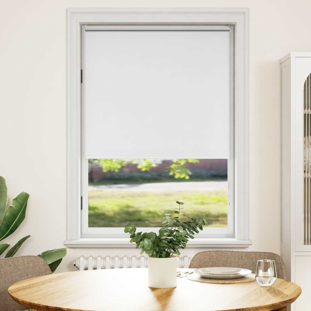 Cortina de rolo blackout, 124,4 x 175 cm, largura do tecido 120 cm, branca