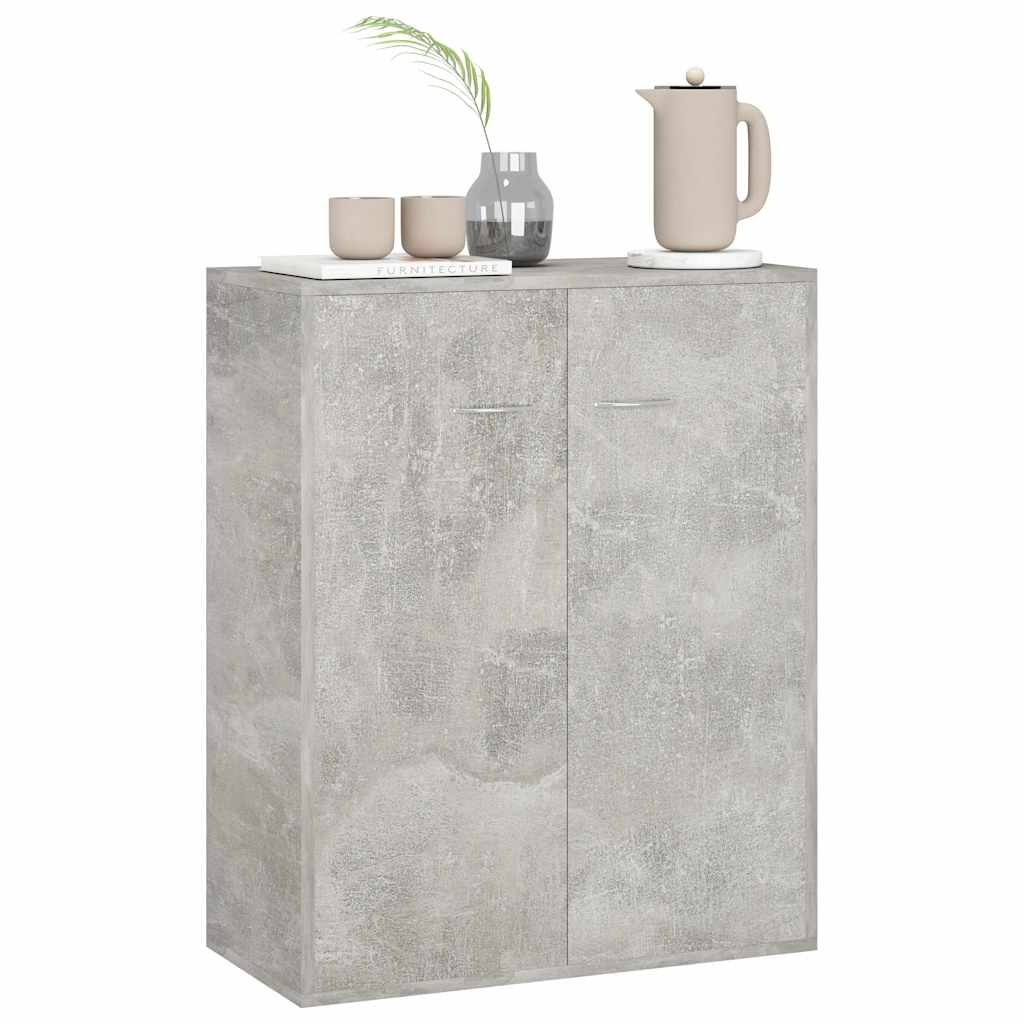 Aparador 60x30x75 cm contraplacado cinzento cimento