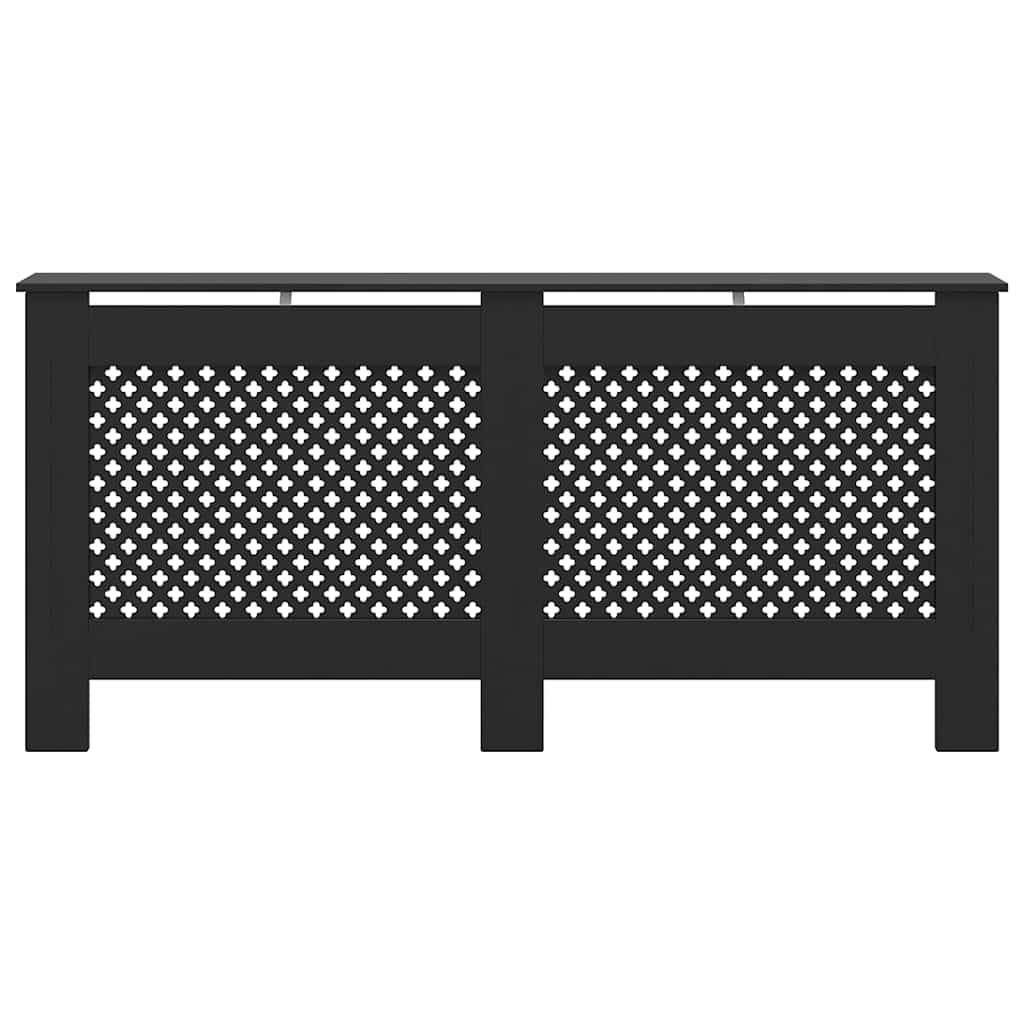 Cobertura de radiador 172x19x81,5 cm MDF preto