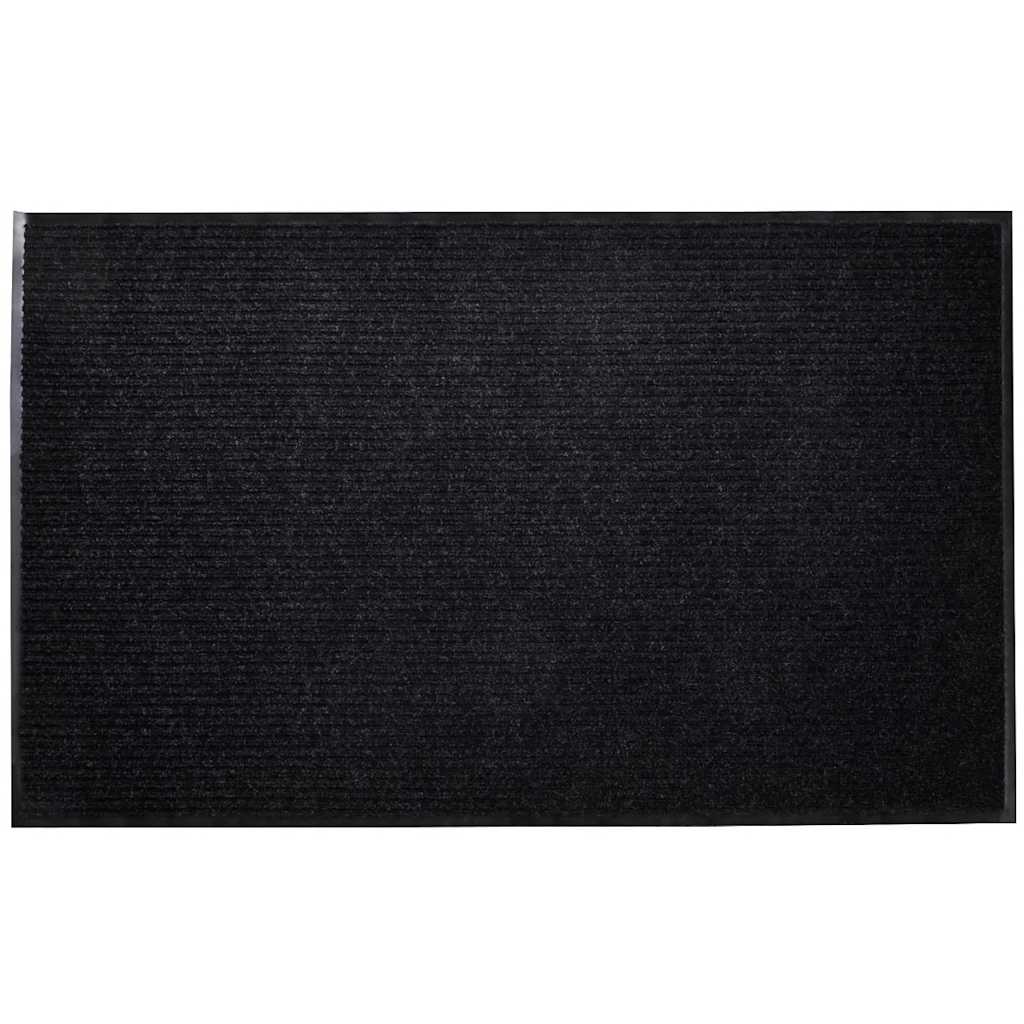 Tapete de porta preto 90 x 120 cm PVC