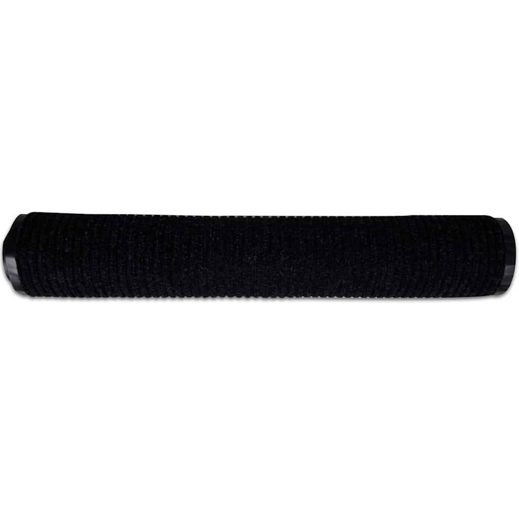 Tapete de porta preto 90 x 120 cm PVC