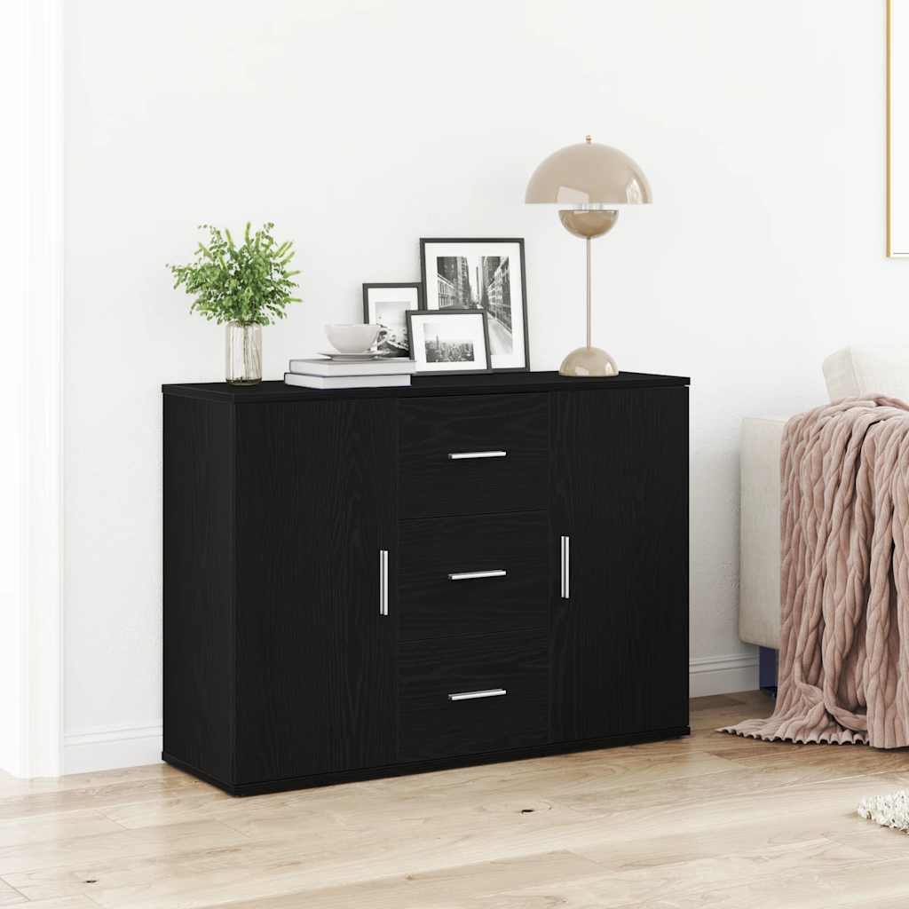 Aparador 91x29,5x65 cm derivados de madeira carvalho preto