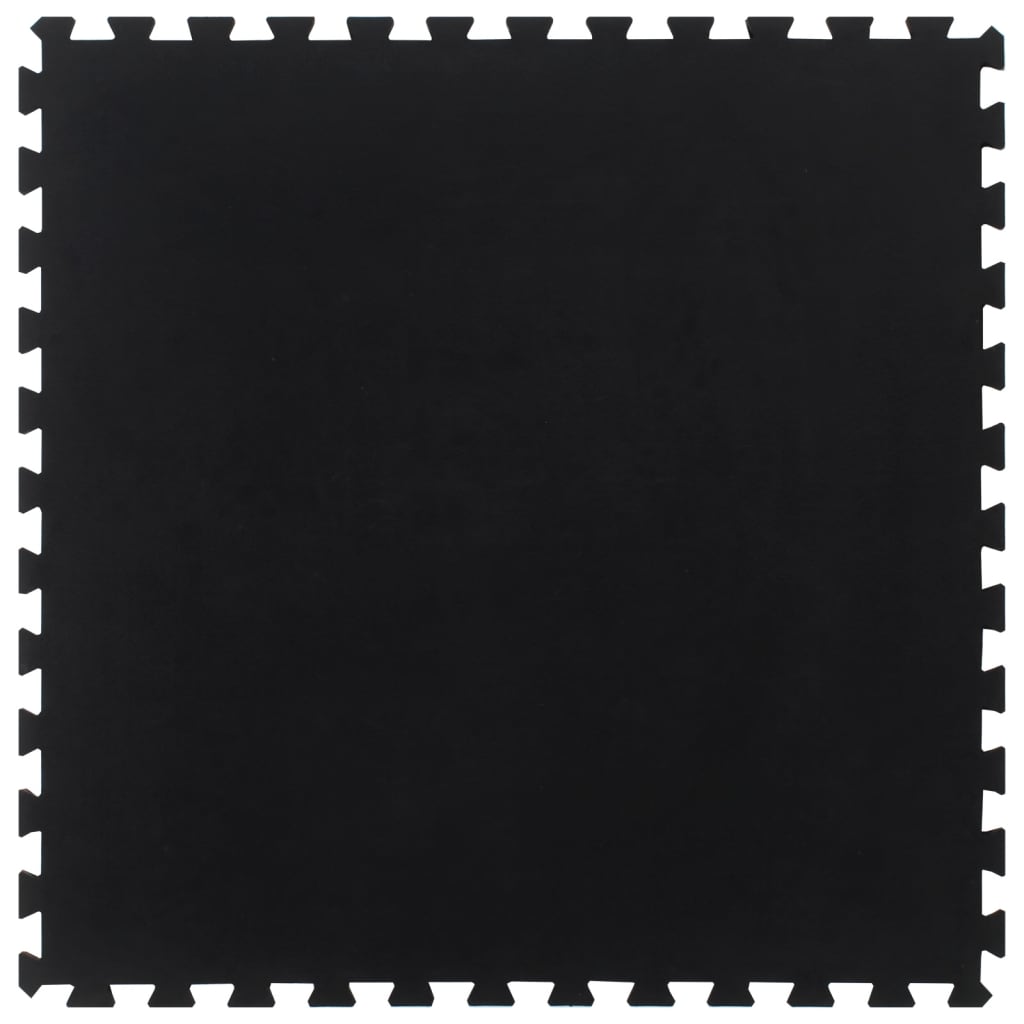 Ladrilho de borracha 12 mm 100x100 cm preto