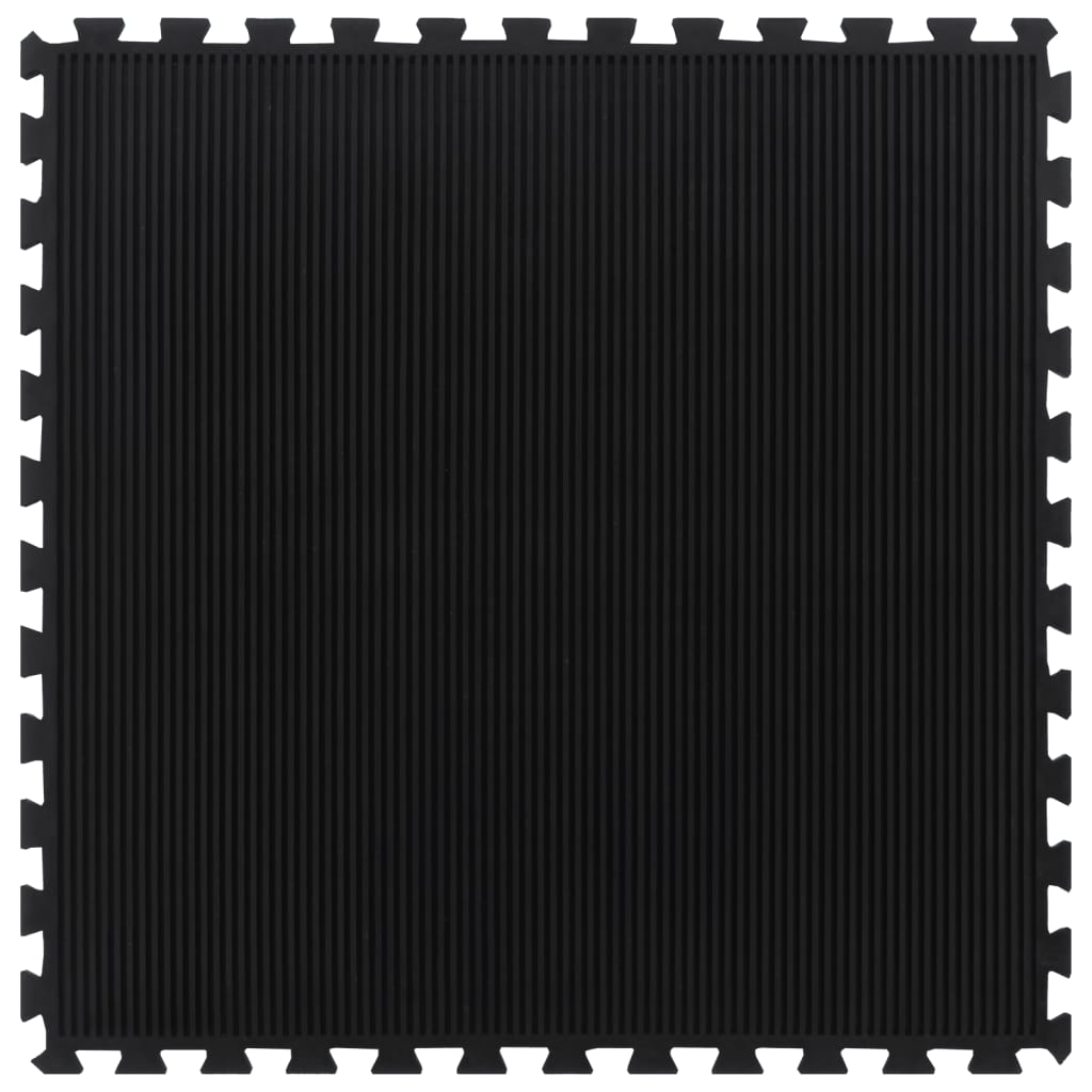 Ladrilho de borracha 12 mm 100x100 cm preto