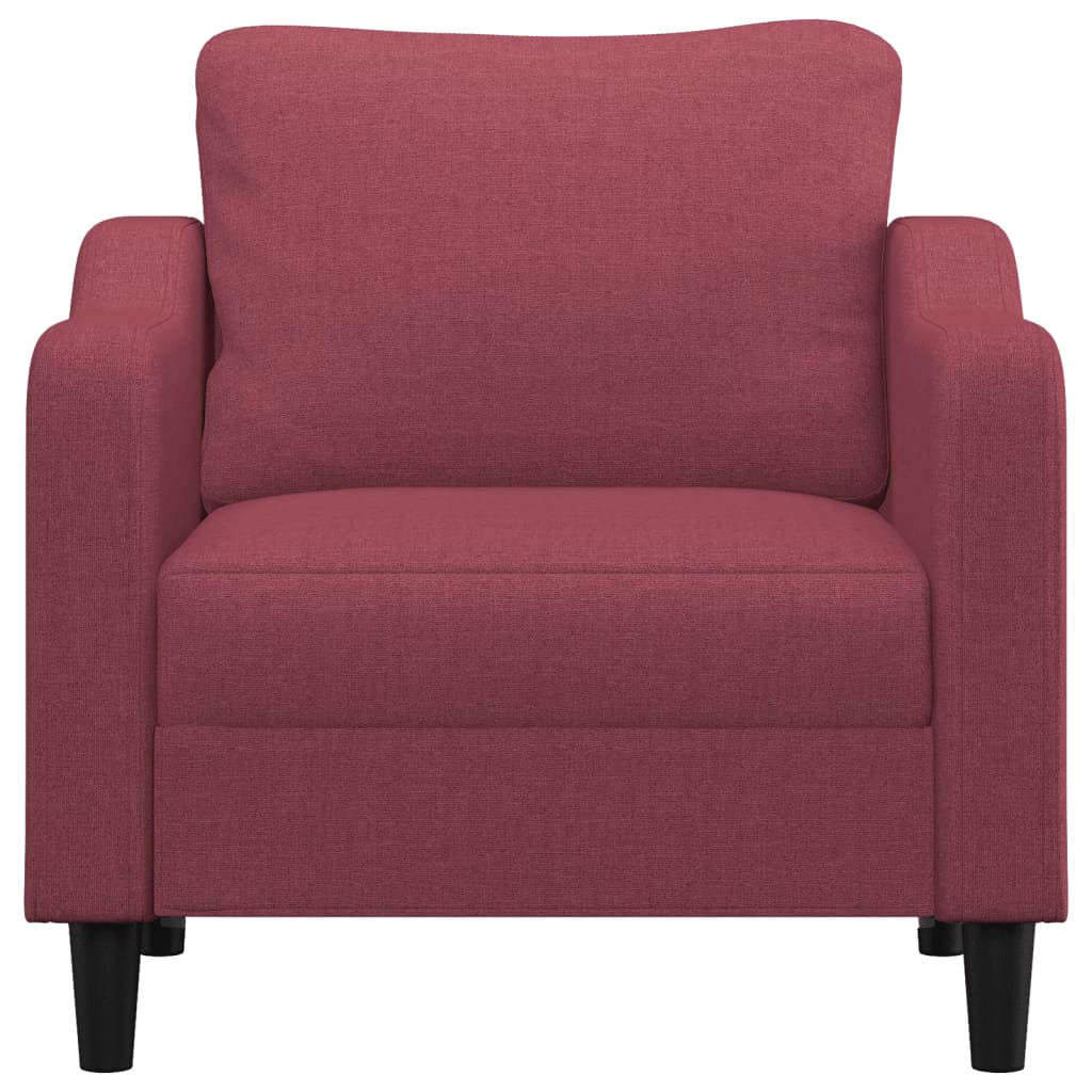 Poltrona 60 cm tecido vermelho tinto