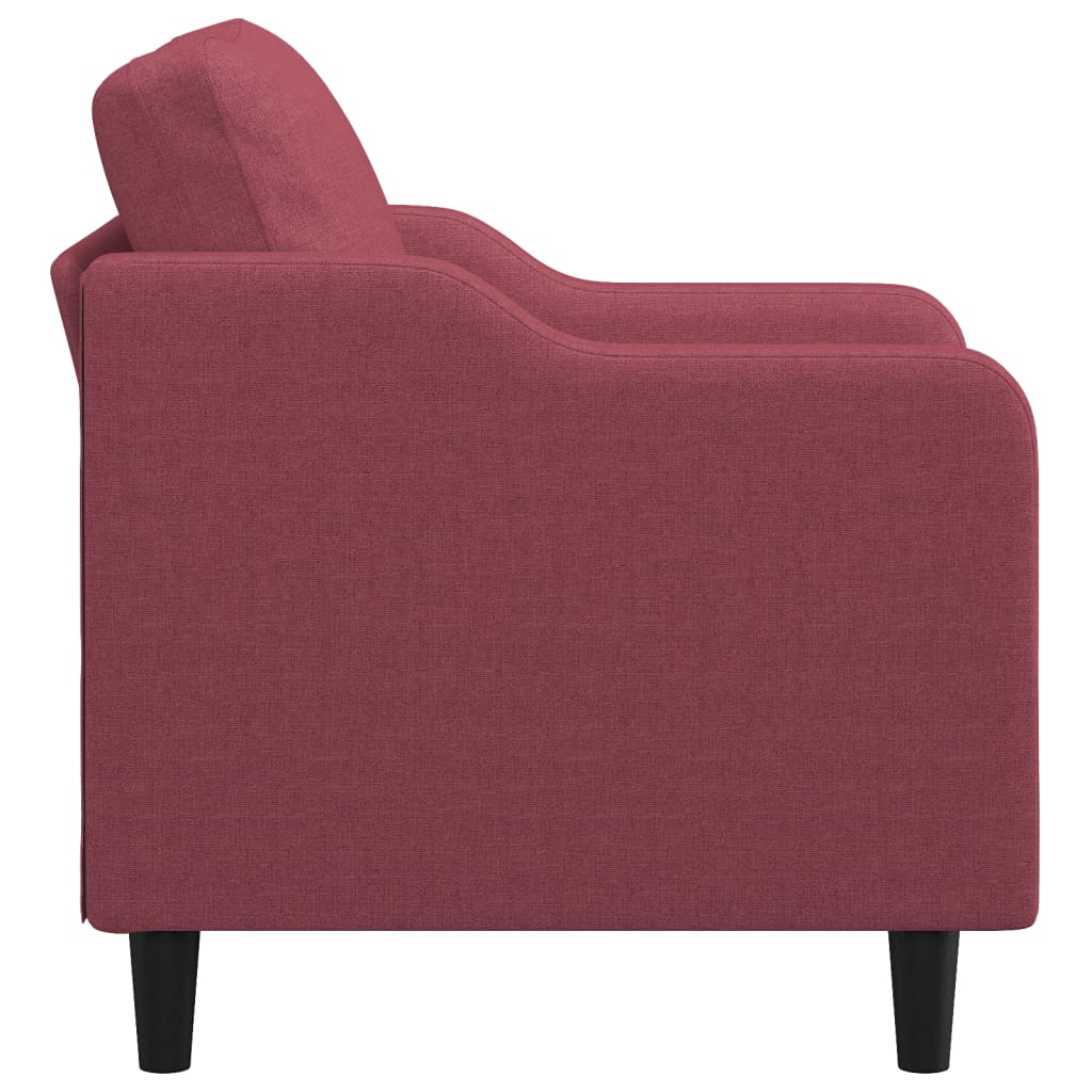 Poltrona 60 cm tecido vermelho tinto