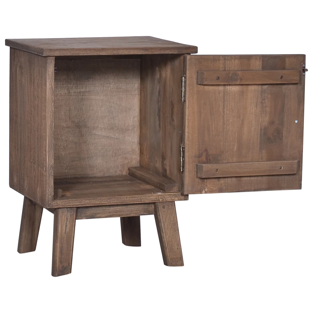 Mesa de cabeceira 40x30x53 cm madeira de teca maciça