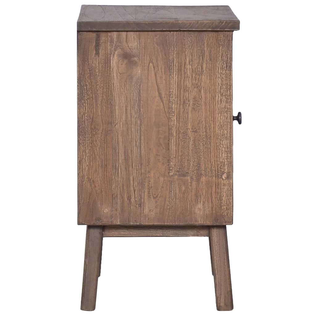 Mesa de cabeceira 40x30x53 cm madeira de teca maciça
