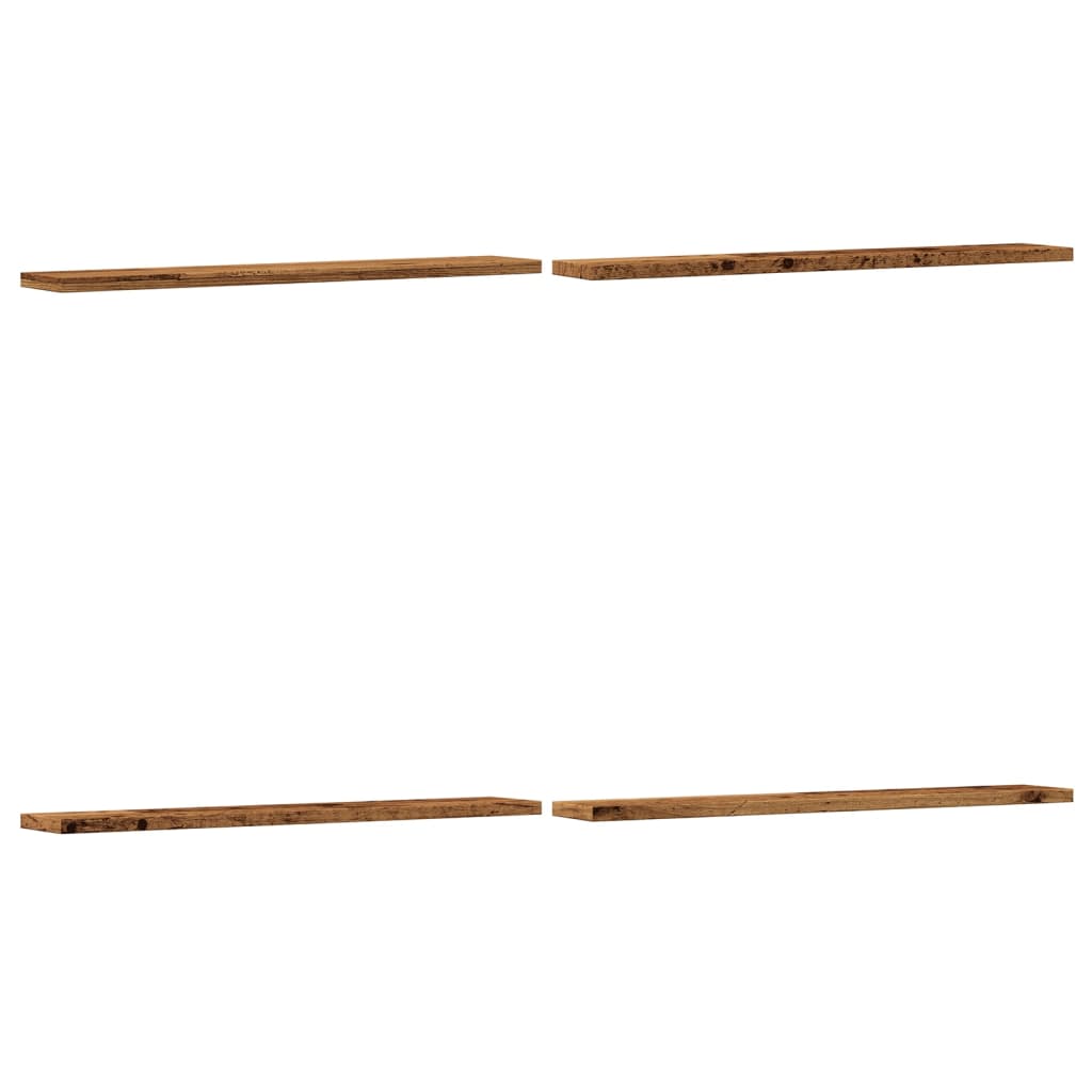 Prateleiras p/ estante 4 pcs derivados de madeira madeira velha