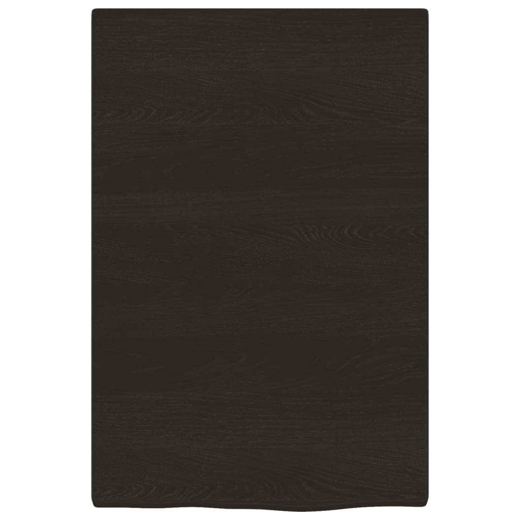 Bancada p/ wc 40x60x2 cm madeira tratada castanho-escuro