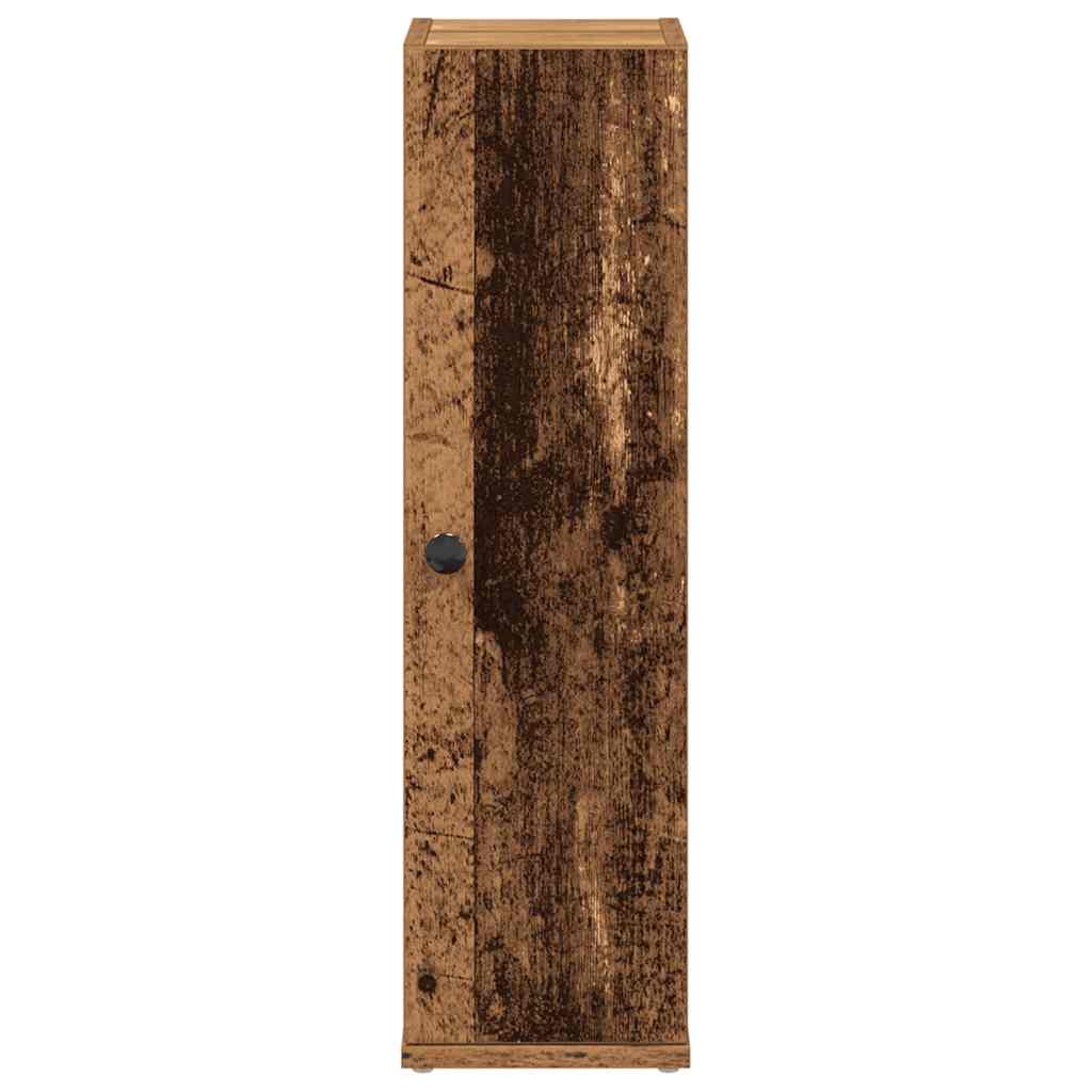 Móvel p/ casa banho c/ suporte rolos 20,5x22x72cm madeira velha