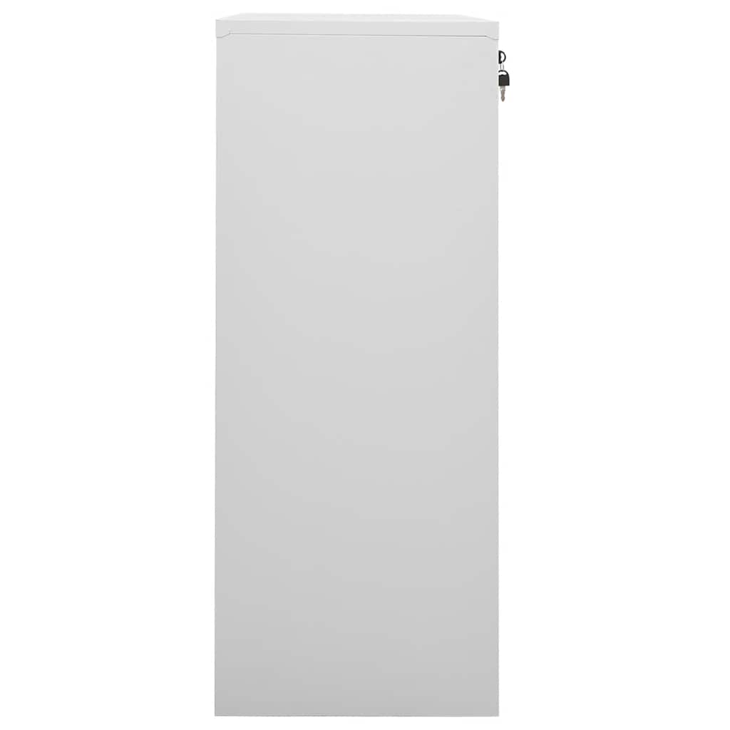 Armário de escritório 90x40x102 cm aço cinzento-claro