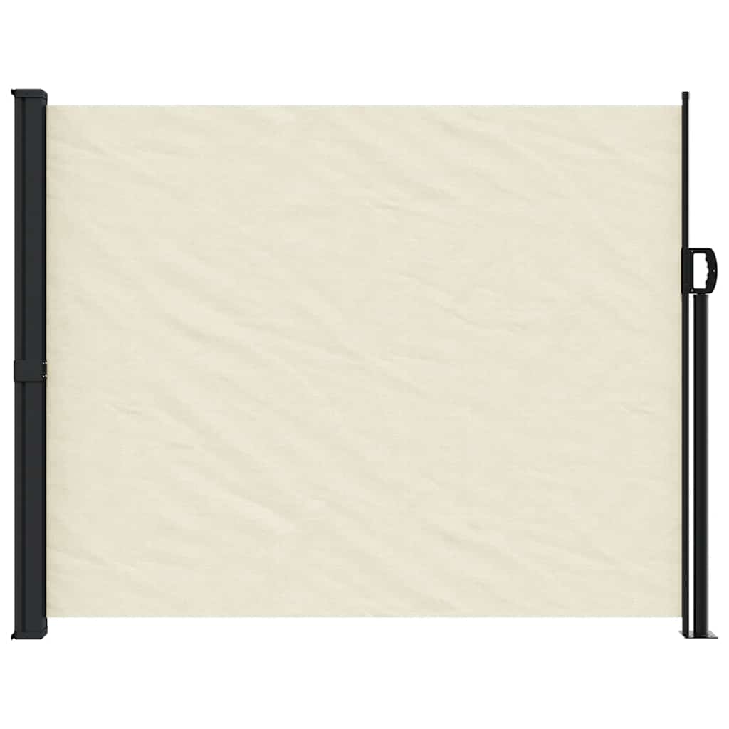 Toldo lateral retrátil 160x600 cm cor creme