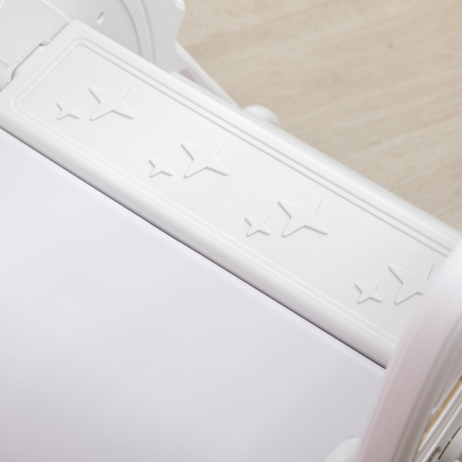 Escorregador para crianças de 18-36 meses com 3 degraus antiderrapantes 157x46,5x80 cm cinza