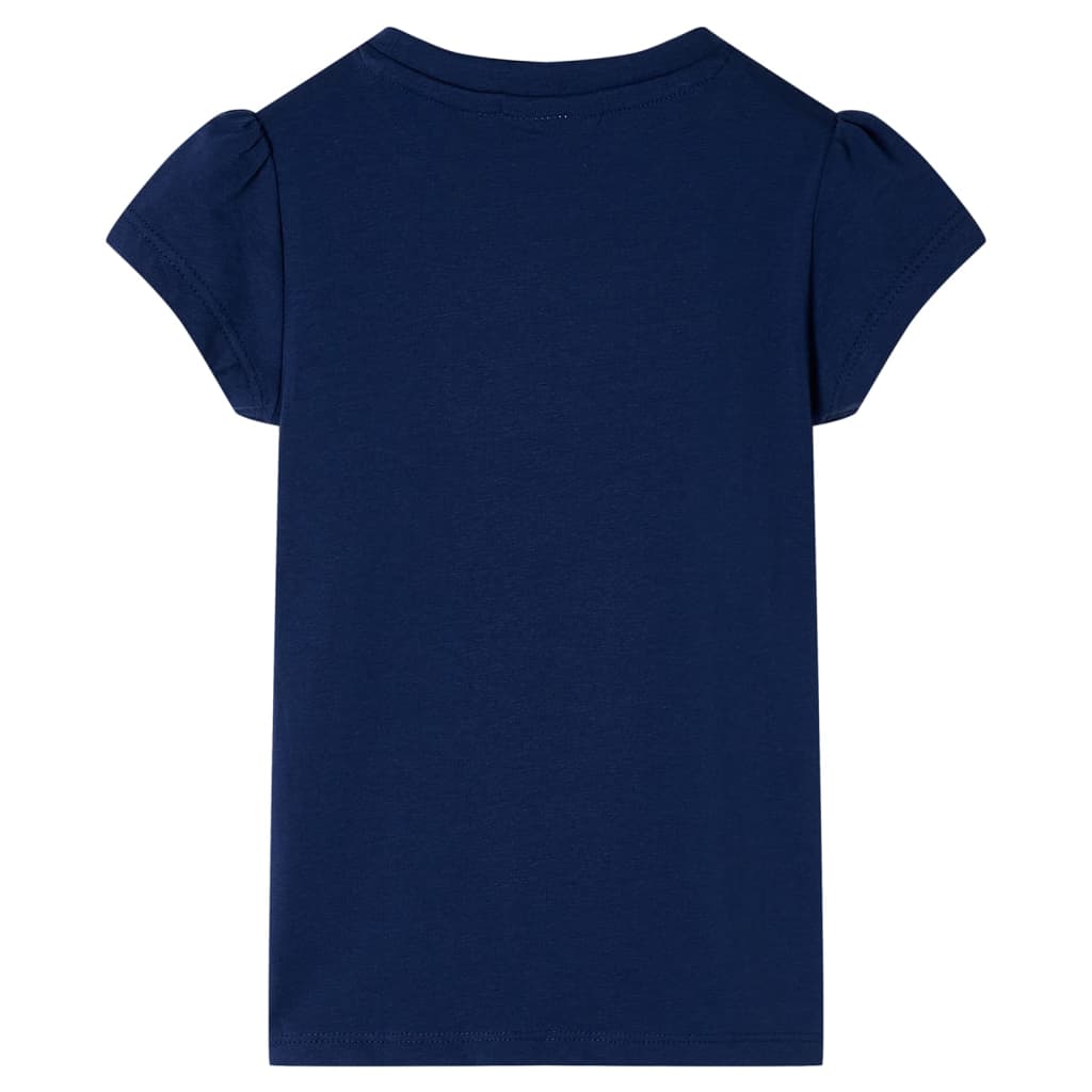 T-shirt infantil azul-escuro 104