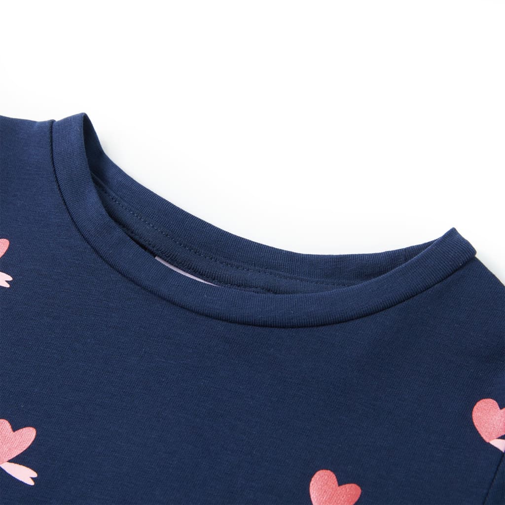T-shirt infantil azul-escuro 104