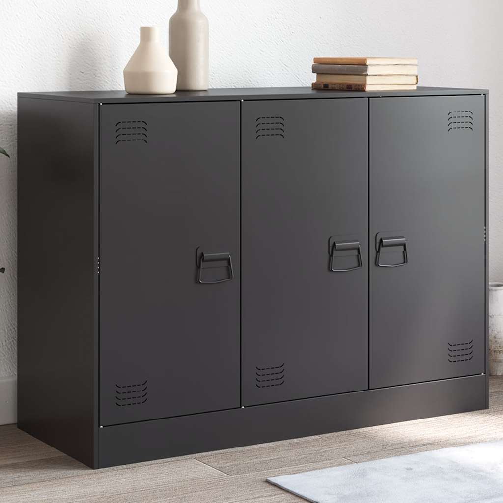 Aparador 99x39x73 cm aço preto