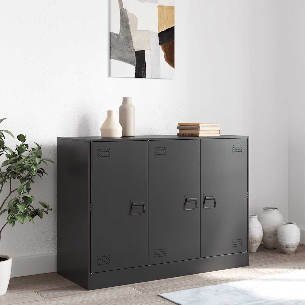 Aparador 99x39x73 cm aço preto