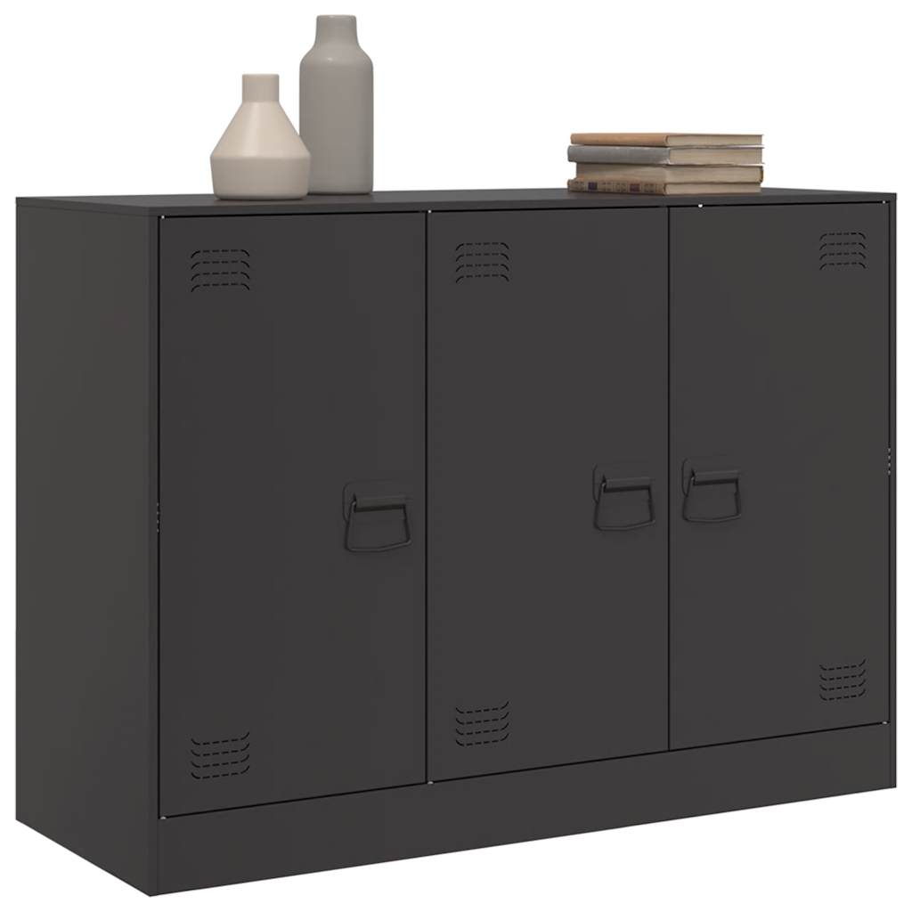 Aparador 99x39x73 cm aço preto