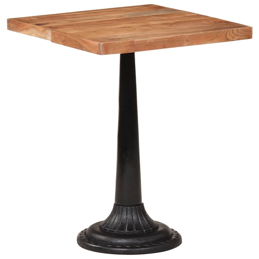 Mesa de bistrô 60x60x76 cm madeira de acácia maciça