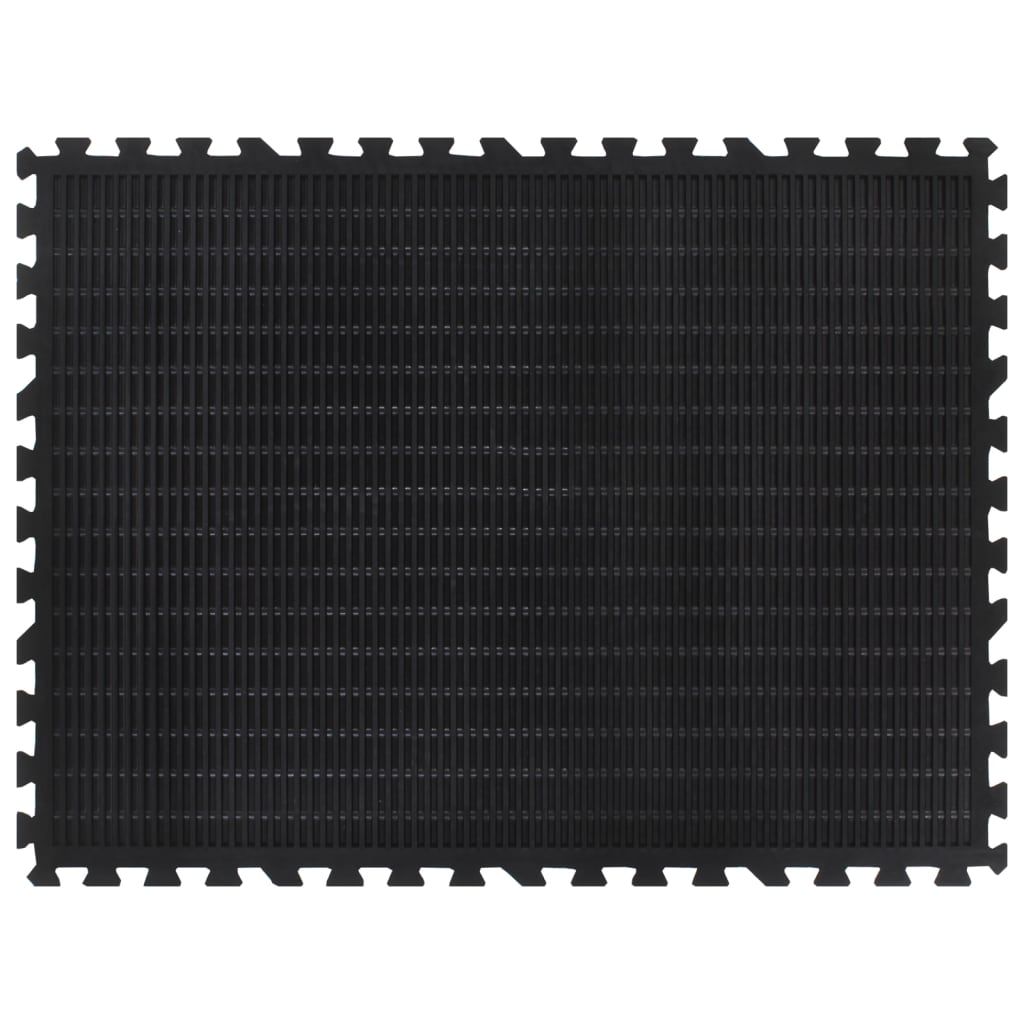 Ladrilho de borracha 12 mm 90x120 cm preto
