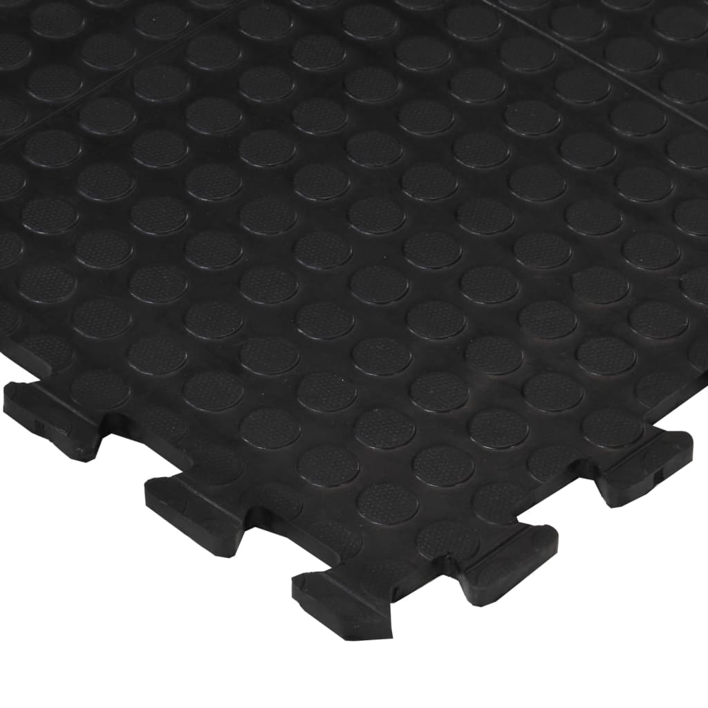 Ladrilho de borracha 12 mm 90x120 cm preto