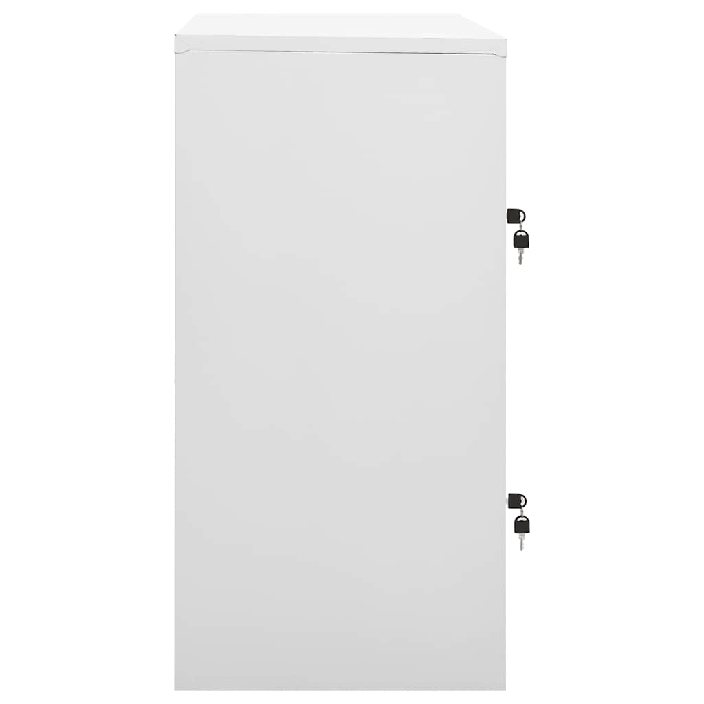 Cacifos 5 pcs 90x45x92,5 cm aço cinzento-claro
