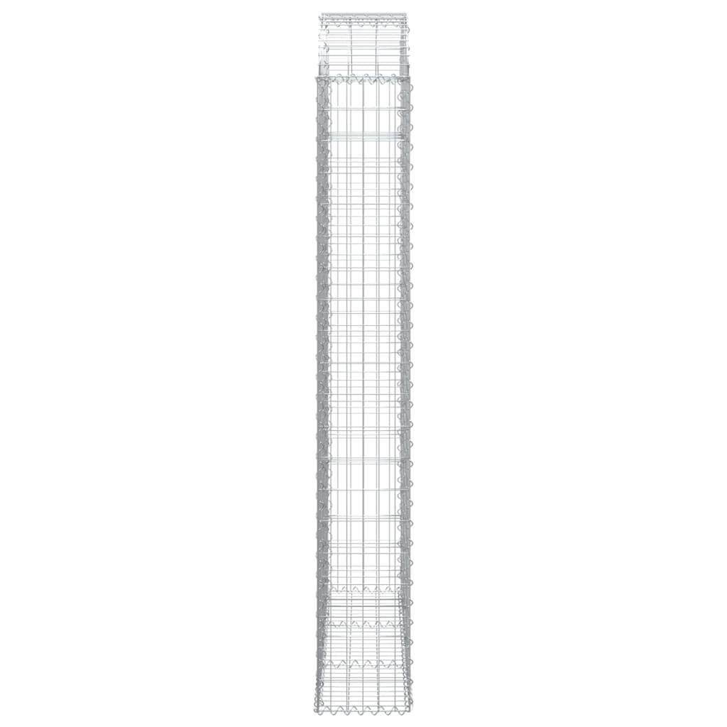 Cesto gabião arqueado 150x30x200/220 cm ferro galvanizado