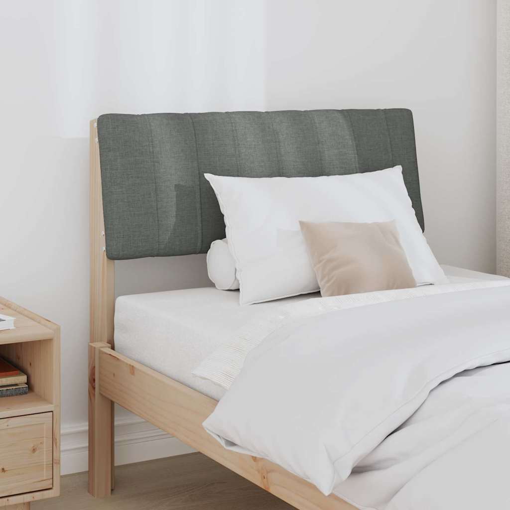 Cabeceira estofada cinza escuro 75 cm
