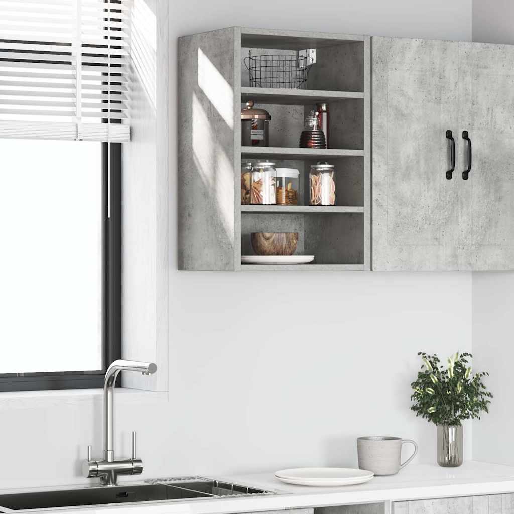 Armário suspenso “riga” 40x29,5x60 cm cinza cimento