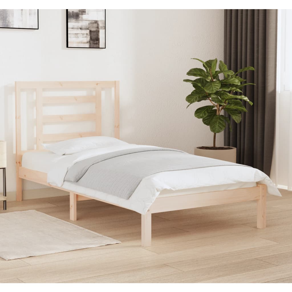 Cama sem colchão 90x190 cm madeira de pinho maciça
