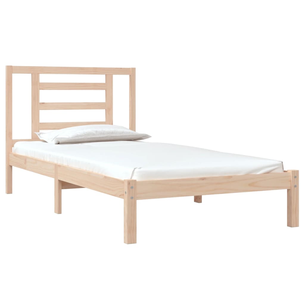 Cama sem colchão 90x190 cm madeira de pinho maciça