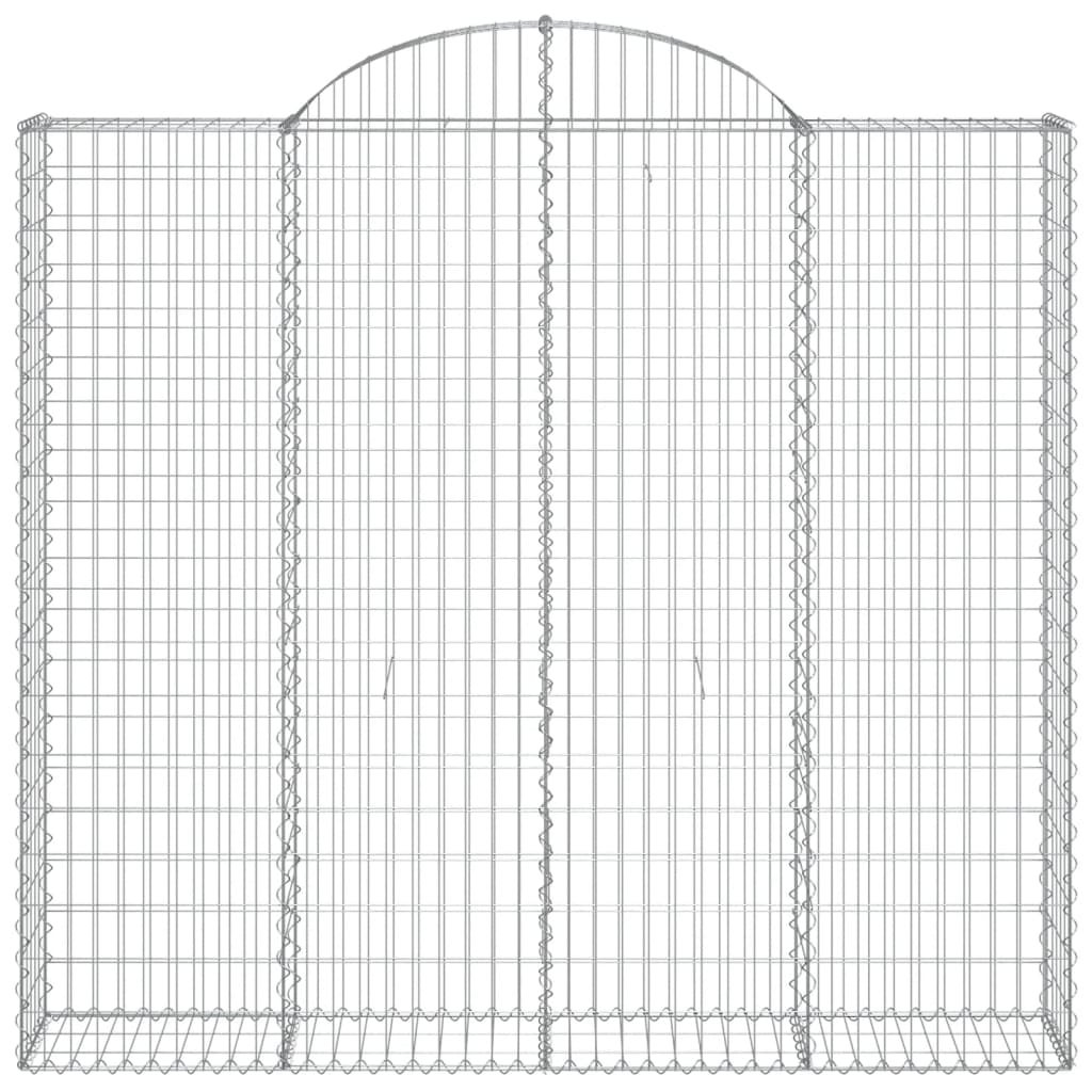 Cestos gabião arqueados 6pcs 200x50x180/200cm ferro galvanizado