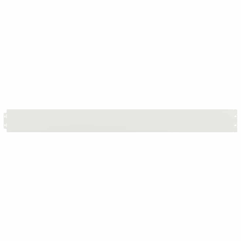 Orlas de relva 50 pcs branco 10x103 cm aço laminado a frio