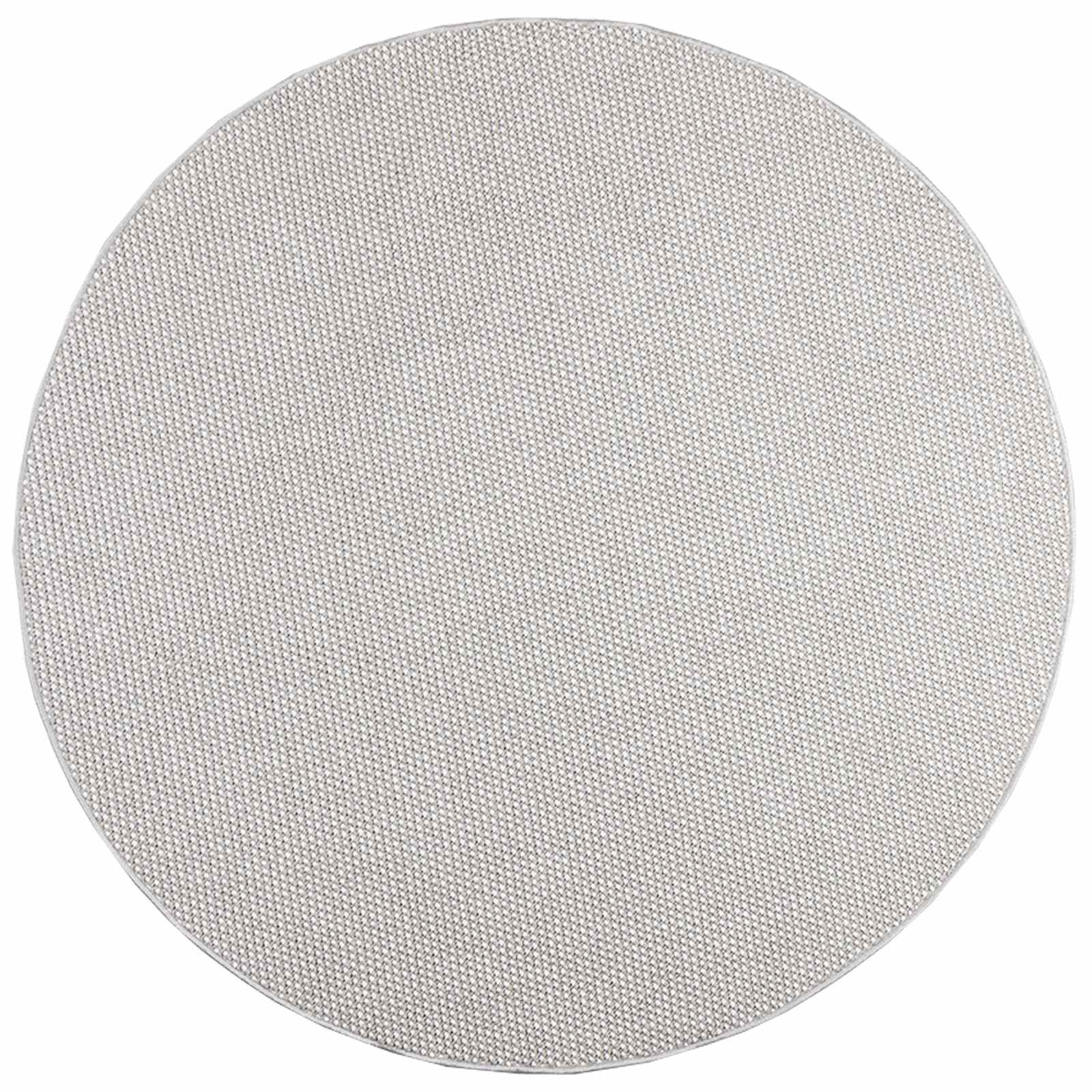 Tapetes de área redondo lugo creme e cinza ø 160 cm poliéster