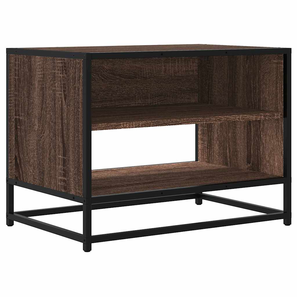 Móvel TV 61x40x46 cm derivados madeira/metal carvalho castanho