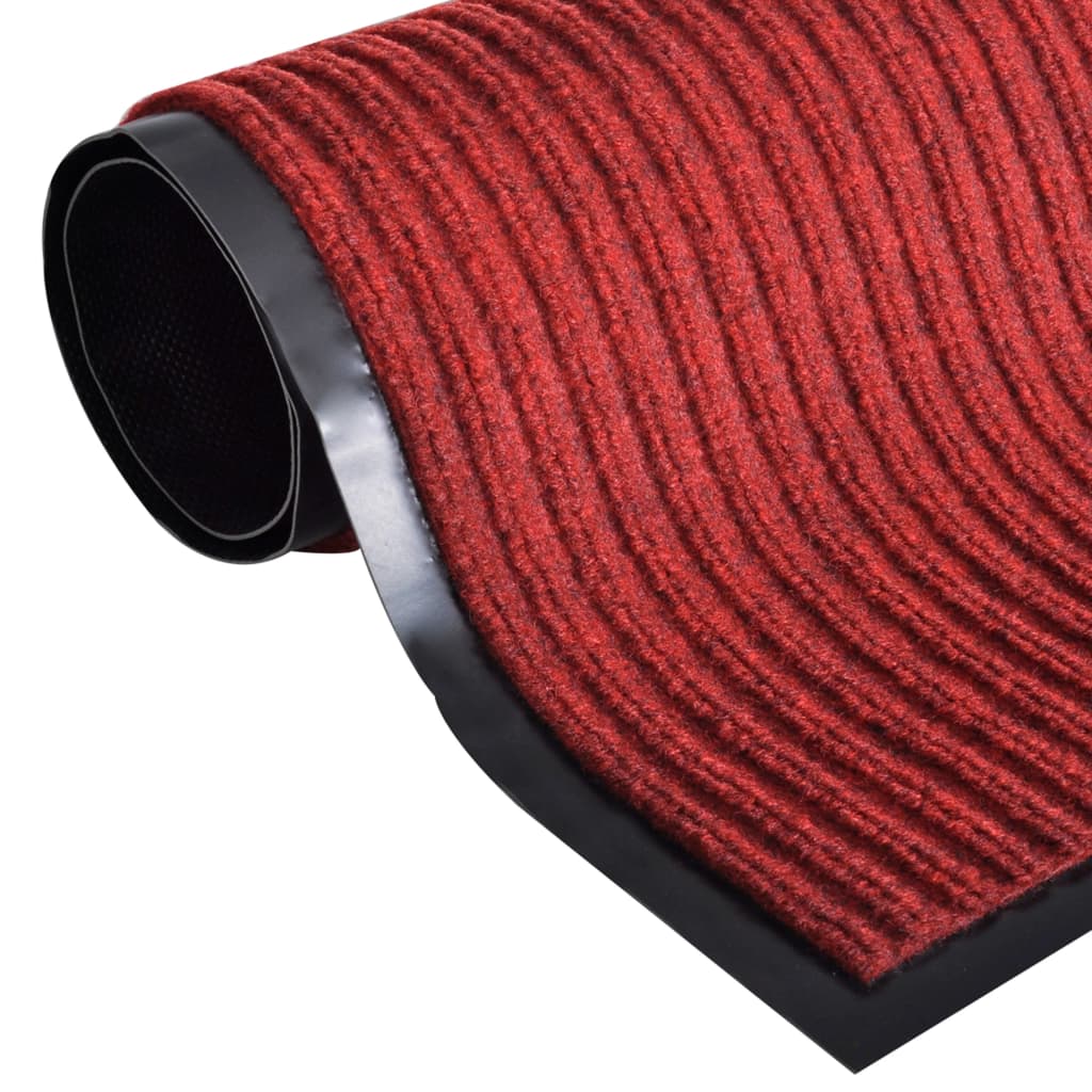 Tapete de porta vermelho 117x220 cm PVC