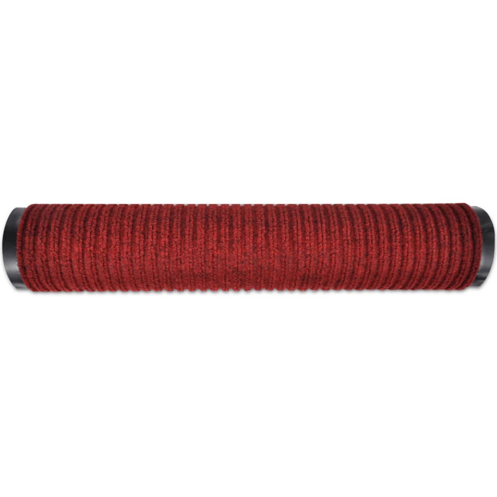 Tapete de porta vermelho 117x220 cm PVC