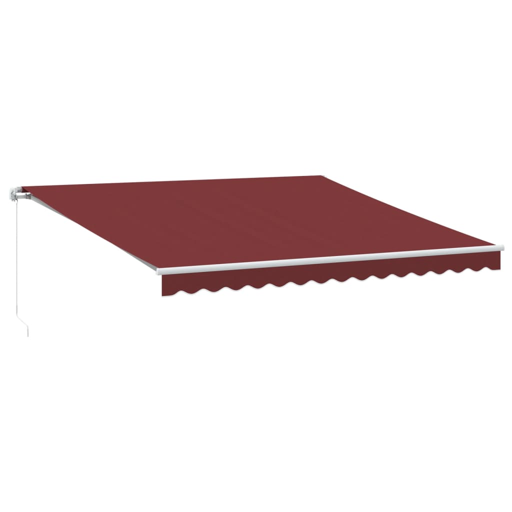 Toldo retrátil manual 400x350 cm bordô
