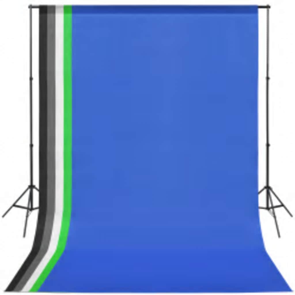 Kit de estúdio fotográfico com conjunto de iluminação e fundo