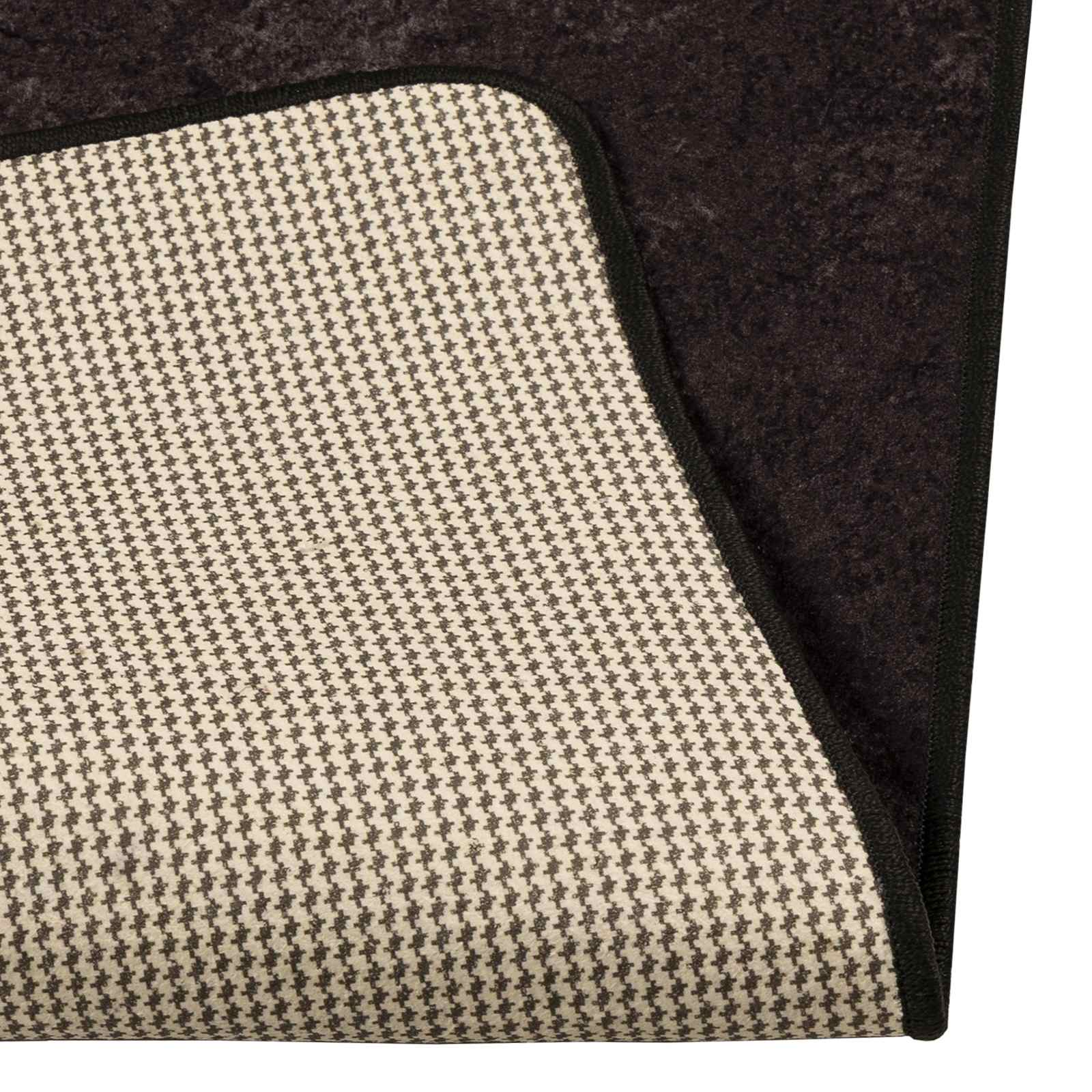 Passadeira marsa antracite 50 x 100 cm poliéster e PVC
