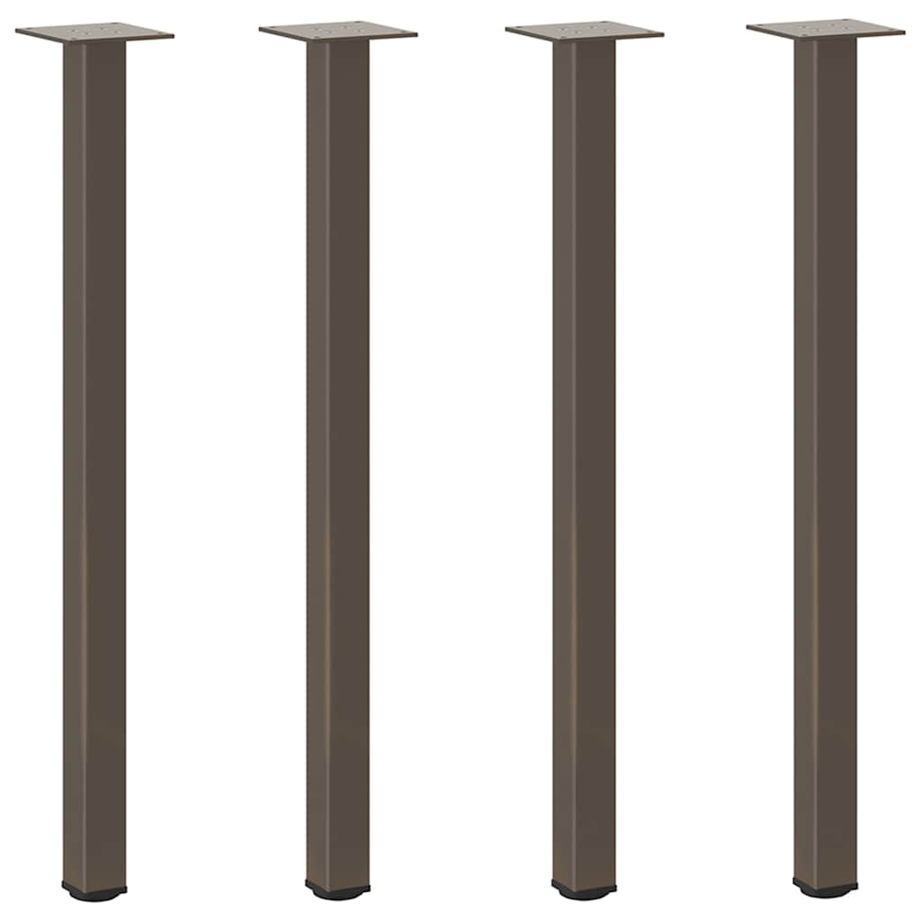 Pés de mesa de console 4 peças aço natural 72-74 cm aço