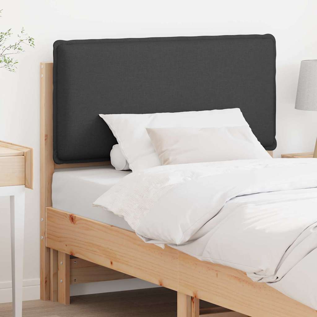Cabeceira estofada com cabeceira cinza natural e escuro 80 cm