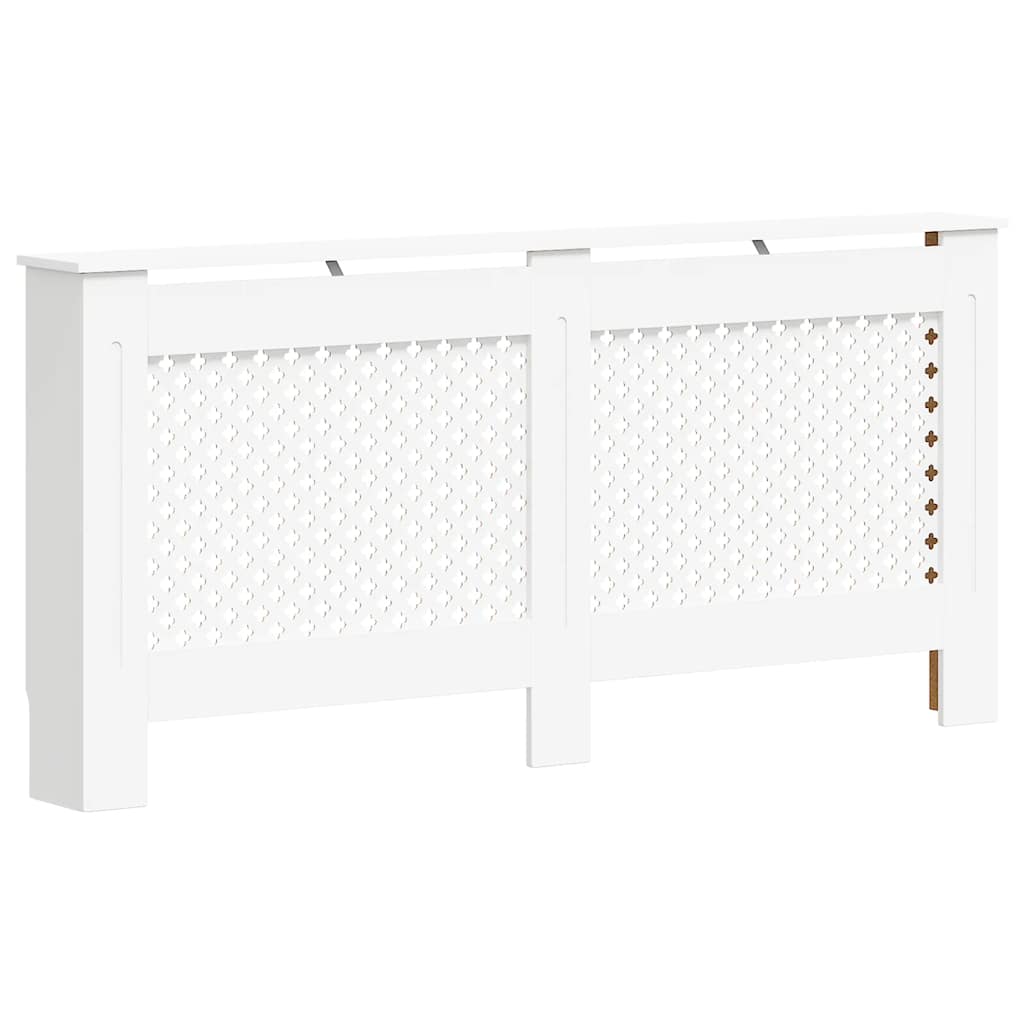 Coberturas de radiador 2 pcs 172x19x81,5 cm MDF branco